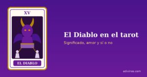 Ilustración de la carta El Diablo, arcano XV del tarot