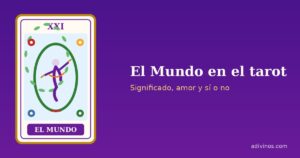 Ilustración de El Mundo, arcano XXI del tarot