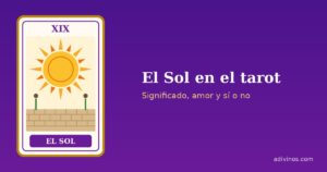 Ilustración de la carta El Sol, arcano XIX del tarot
