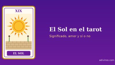 Ilustración de la carta El Sol, arcano XIX del tarot