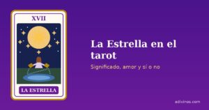 Ilustración de La Estrella, arcano XVII del tarot