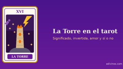 Ilustración de la carta La Torre, arcano XVI del tarot